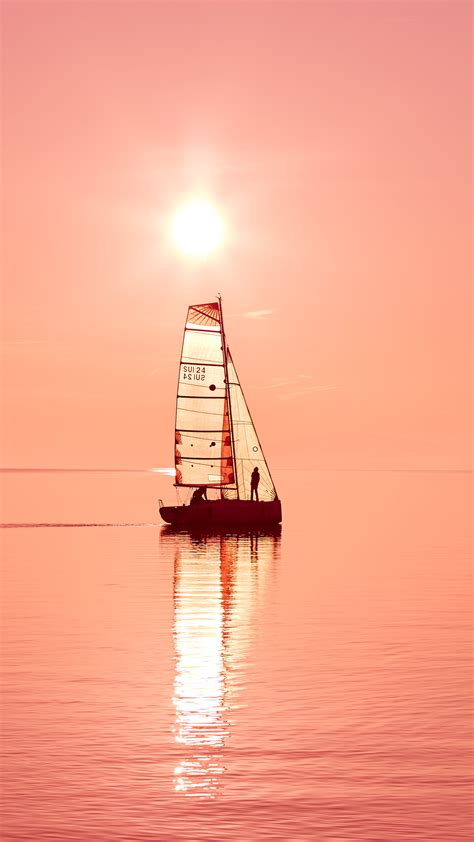 1080x1920 1080x1920 Sailboat Boats Nature Sea Sunset Hd