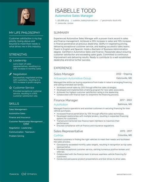 3 Automotive Sales Manager Resume Examples & How-To Guide for 2024