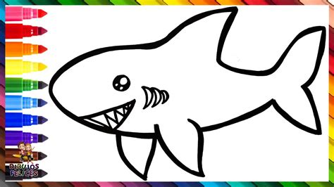 Top 52 imagen dibujos de tiburones para niños Thptnganamst edu vn