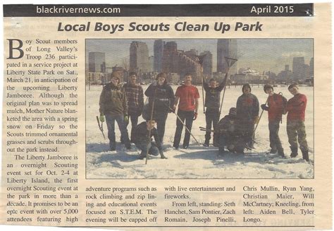 Boy Scouts In The News Troop 236 Schooleys Mountain Nj