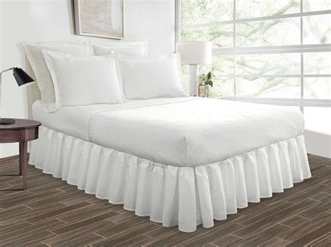White Ruffle Bed Skirt For Queen King Twin Xl Comfort Beddings