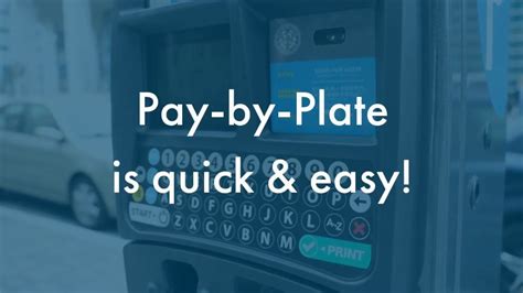 Pay By Plate System Youtube