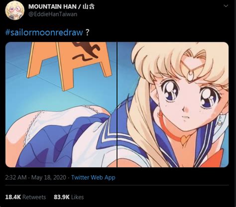 Sailor Moon Twitter Meme Sailor Moon Redraw Know Your Meme