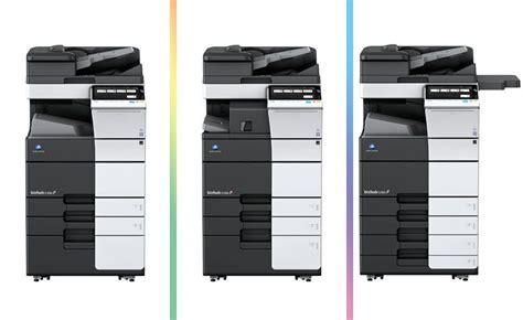 Accessory options for bizhub c554e/c454e digital color printer/copier/scanner/fax. Konica Minolta lança novas impressoras a cores para ...