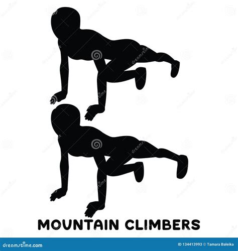 Mountain Climbers Icons Collection Vector Illustration Cartoondealer