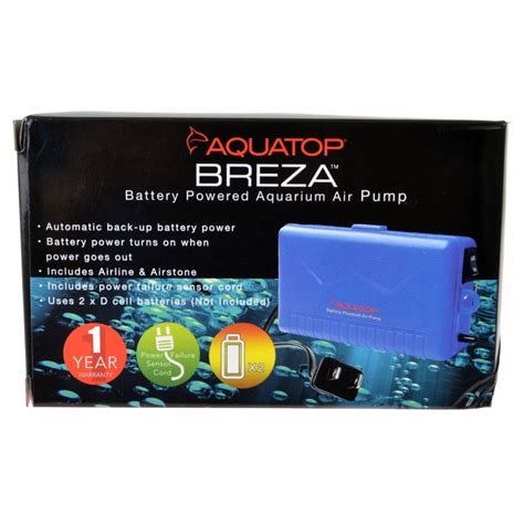 Aquatop Breza Battery Powered Aquarium Air Pump Aquatic Connect