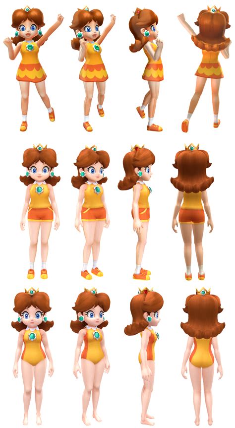 series of daisy in various sport outfits in transparency 👗🎽👙 wearedaisy princessdais