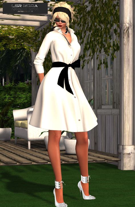 Akane Lsr Sexy Akane Outfit With Hud Dress Shirt Flickr