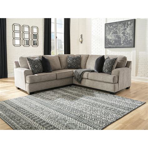 Signature Design By Ashley Bovarian 2 Piece Sectional With Track Arms