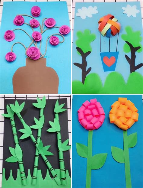 Spring Summer Diy Kid Paper Craft Ideas Preschool Activities Easy