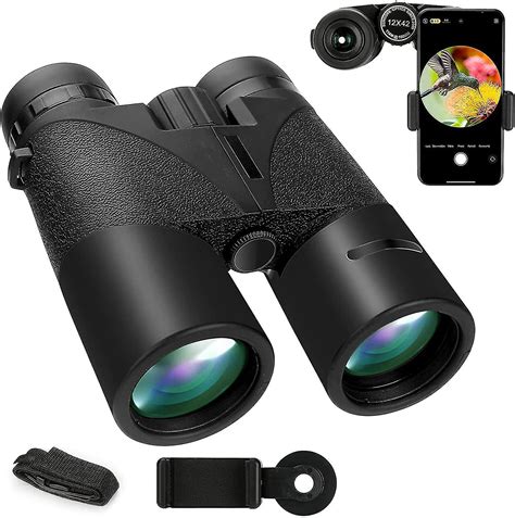 12 X 42 Binoculars Waterproof Binocular For Adults Anti Shake High Power Binoculars With Bak4