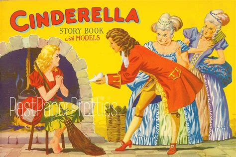 Cinderella Story Book Paper Dolls Printable Vintage Paper Dolls
