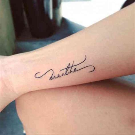 40 Minimalist One Word Tattoo Ideas That Are Beautiful On Every Woman