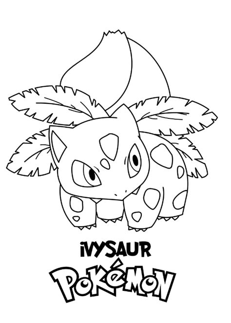 Pokemon Ivysaur Kolorowanka Morindia Pokoloruj Rysunek