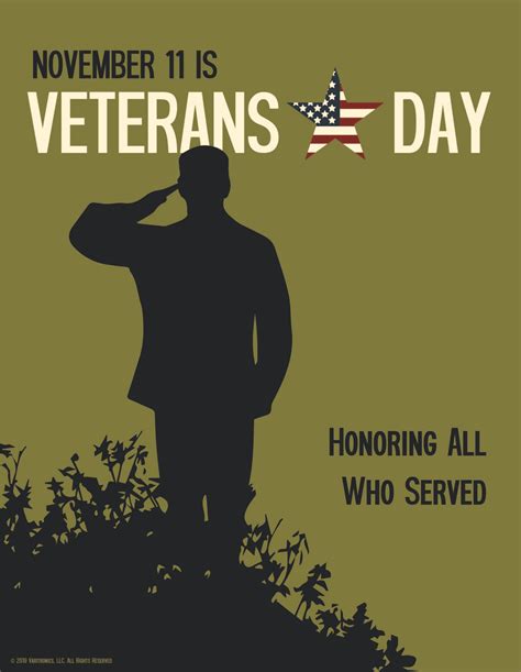 Veterans Day Poster Visual Learning Tools Veterans Day Visual Learning