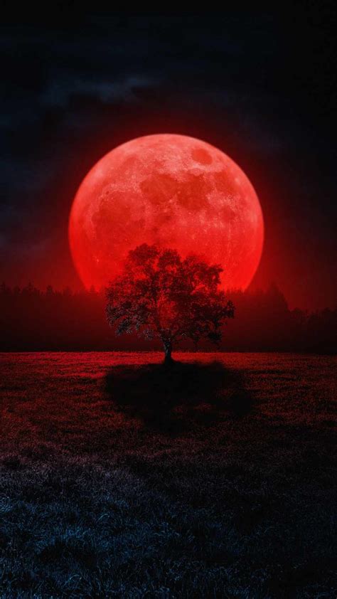 Blood Red Moon Iphone Wallpaper Iphone Wallpapers