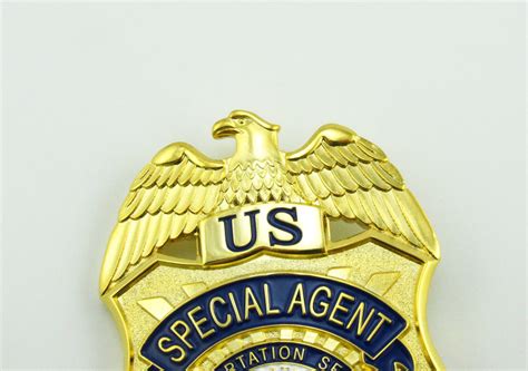 us tsa special agent badge solid copper replica movie props coin souvenir