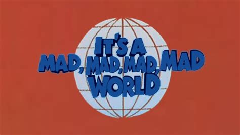Its A Mad Mad Mad Mad World 1963 Opening Credits Version 2 Youtube