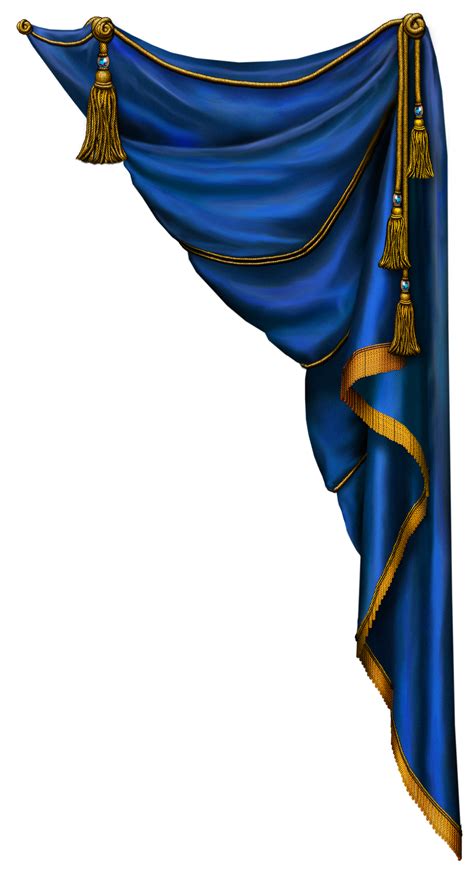 With love for every detail. Transparent Blue Curtain PNG Clipart | Blue curtains ...