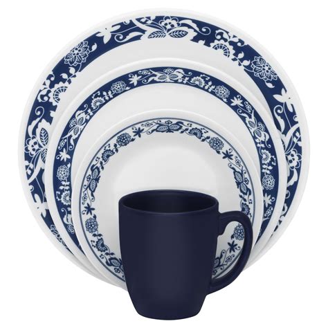 Corelle Livingware 16 Piece Dinnerware Set True Blue