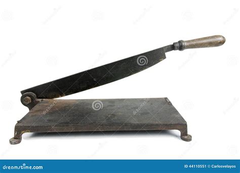 Old Paper Cutter Stock Image Image Of History Retro 44110551