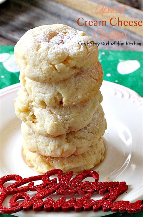 Do not overbeat the cream cheese. Apricot Cream Cheese Cookies - Can't Stay Out of the Kitchen