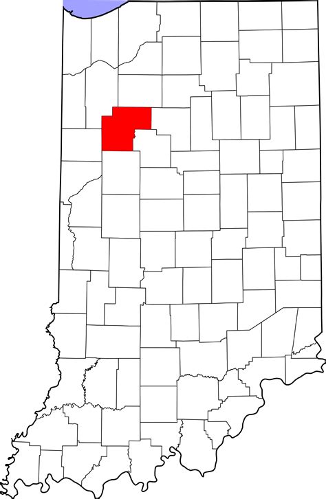Download Map Of Indiana Highlighting White County Columbus Indiana On