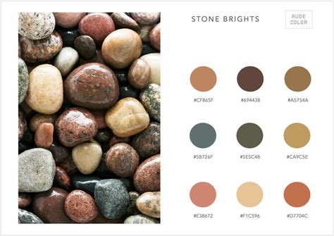 Stone And Pebble Color Charts Esquemas Disenos De Unas Color Favorito