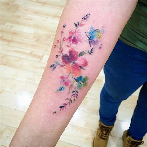 Colorful Floral Tattoo Best Tattoo Ideas Gallery Colorful Flower