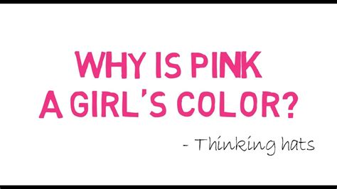 Why Is Pink A Girls Color Explained Youtube