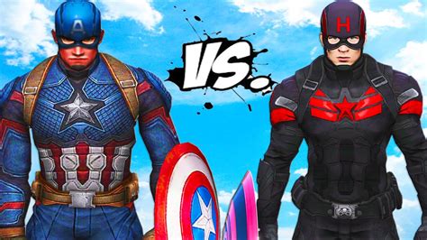 Captain America Vs Captain Hydra Epic Battle Youtube