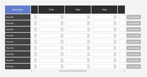 Javascript Responsive Horizontal Scrolling Table With Fixed Columns