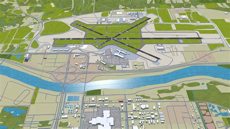 Quad City International Airport 3d Model By 3dstudio