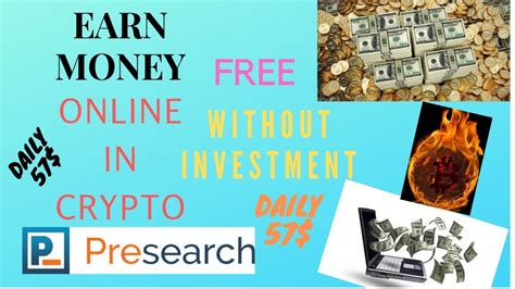 Of course, different investors have various personal investment goals, and exploring the cryptocurrency space may make more sense for some individuals than for others. EARN MONEY ONLINE IN CRYPTOCURRENCY WITHOUT INVESTMENT ...