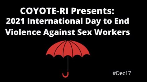 2021 international day to end violence against sex workers memorial