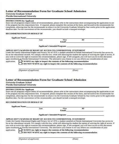 One must ensure to follow a strategic process for framing the admission letters. FREE 7+ Graduate School Recommendation Letter Templates in MS Word | PDF