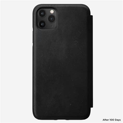 Modern Leather Tri Folio For Iphone 11 Pro Max Black Nomad