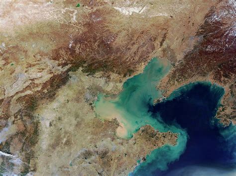 Beijing And The Bohai Sea Photograph By Nasascience Photo Library