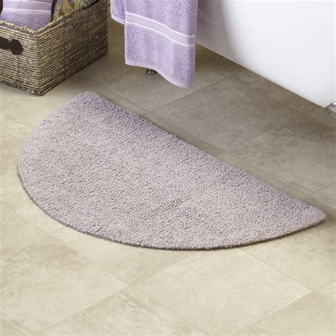 Half Circle Cotton Bath Rug Small Washable Bathroom Carpet Ebay