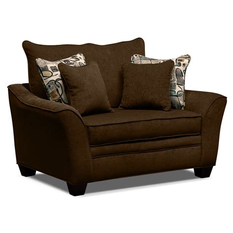 A chair with room for two. Mandalay Chair and a Half | American Signature Furniture