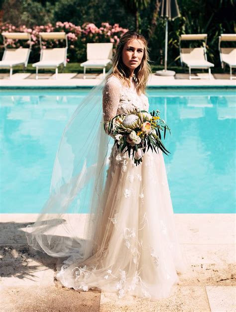 The Best Boho Wedding Dresses for Bohemian Brides | Who What Wear