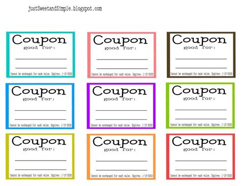 Free Printable Fill In Birthday Coupons
