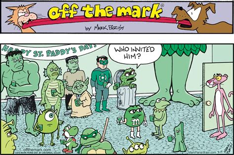 Off The Mark By Mark Parisi For March 17 2013 Gocomics Cartoon Jokes Funny Cartoons Funny