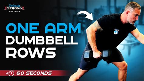 One Arm Dumbbell Row Best Back Exercise Youtube