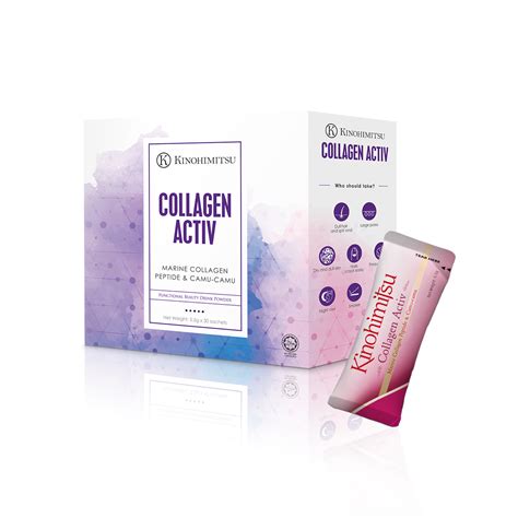 A details review on the kinohimitsu white active , no filter, no anything, just a close up look to help you guys see the original. Collagen Activ 30's - Kinohimitsu