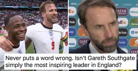 Often found at the side of a pitch or netball court. Gareth Southgate talking about England's win and 25 years ...