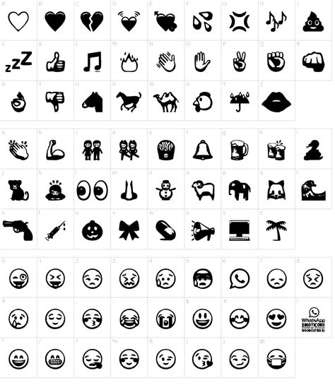 Whatsapp Emoticons Font Download