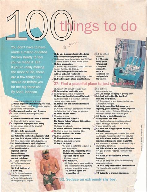 100 things to do before you re 30 part 1 first part of a… flickr