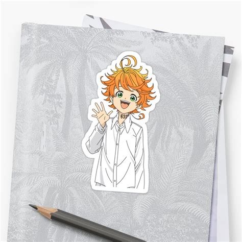 Emma The Promised Neverland Sticker By Katelin1 Redbubble