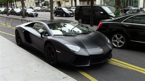 Get it as soon as fri, aug 13. Black Matte Lamborghini Aventador in Paris - YouTube